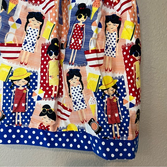 Counting Daisies Red & White Striped Dress, Fourth of July, Summer Pattern, NWT! - Picture 4 of 5